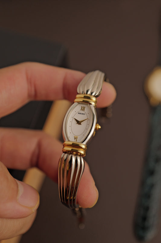 Seiko "Art Deco" Bangle Circa. 1980s