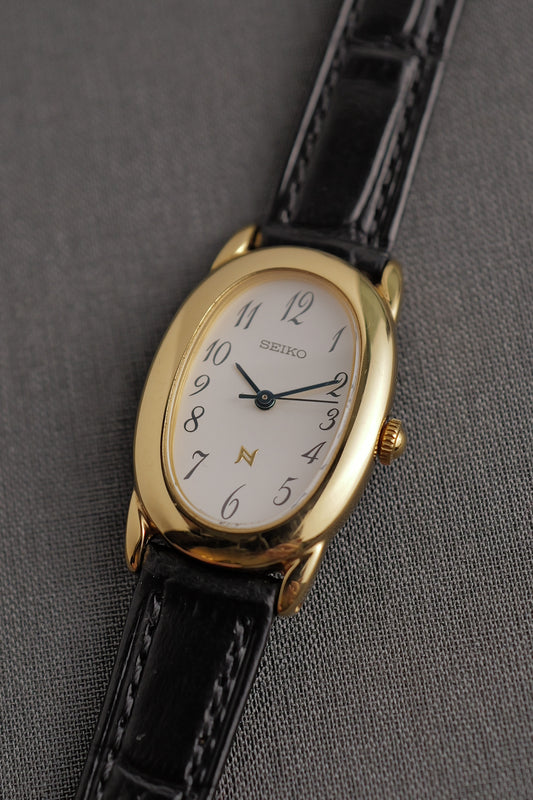Seiko Ladies "Baignoire" Gold Circa. 1995