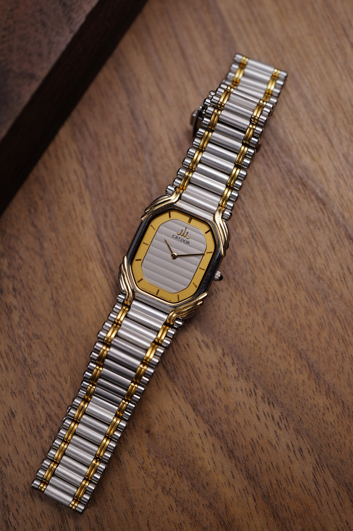 Seiko Credor "bamboo" 2F70-5480 18k solid 2 tone