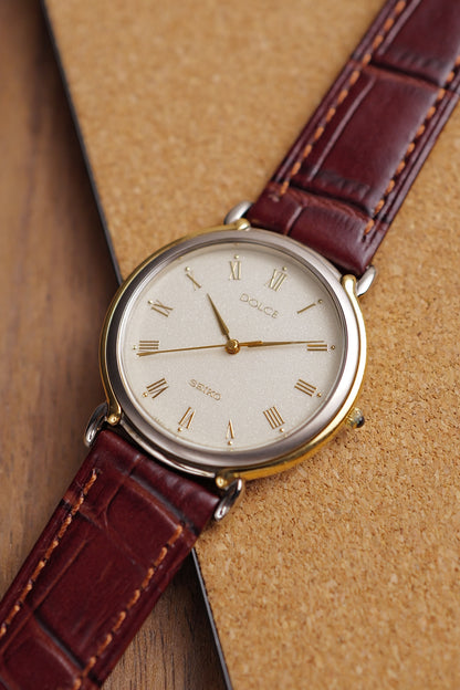 Seiko Dolce Roman Dial with Brush Bezel 8N41-5110 Circa.1993