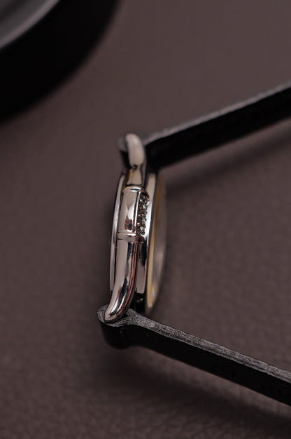 Seiko Exceline Art Deco Diamond Case with Mother of Pearl Dial