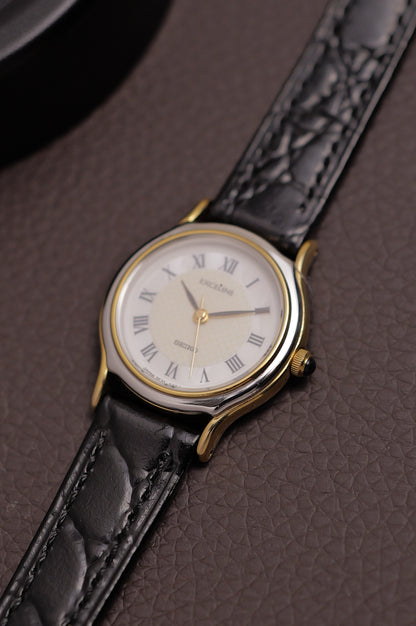 Seiko Exceline Mother of Pearl Roman 3F31-0A70 Circa. 1993 with original buckle