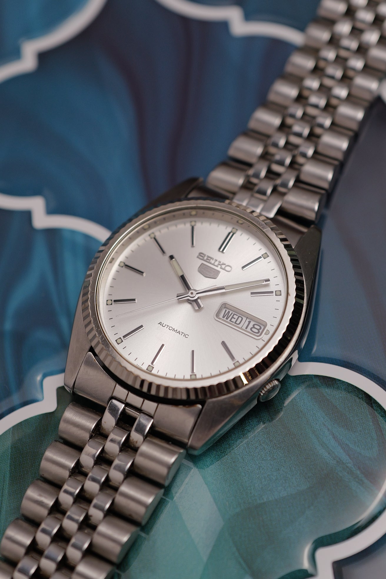 Seiko 5 "Datejust" in steel 7s26-3110 Circa.2000