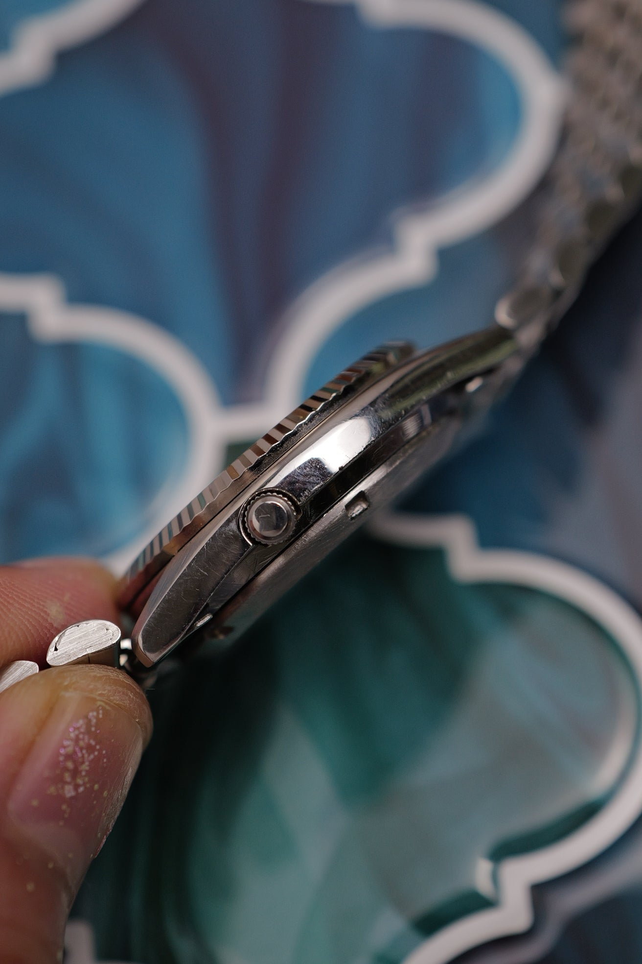 Seiko 5 "Datejust" in steel 7s26-3110 Circa.2000