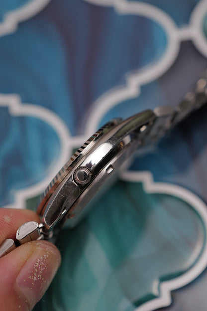 Seiko 5 "Datejust" in steel 7s26-3110 Circa.2000