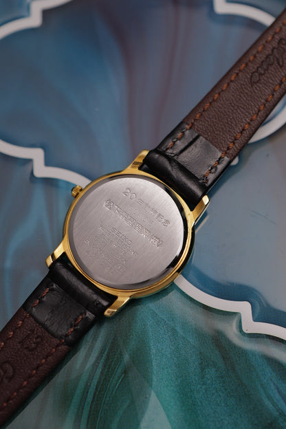 Seiko Exceline Textured dial Ori buckle commemorative engraving With original box 4N20-1030