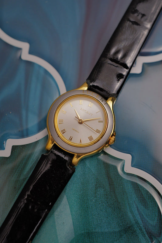 Ladies' Seiko Lucent Art Deco Case circa. 1995 Full box and papers 4N21-0340