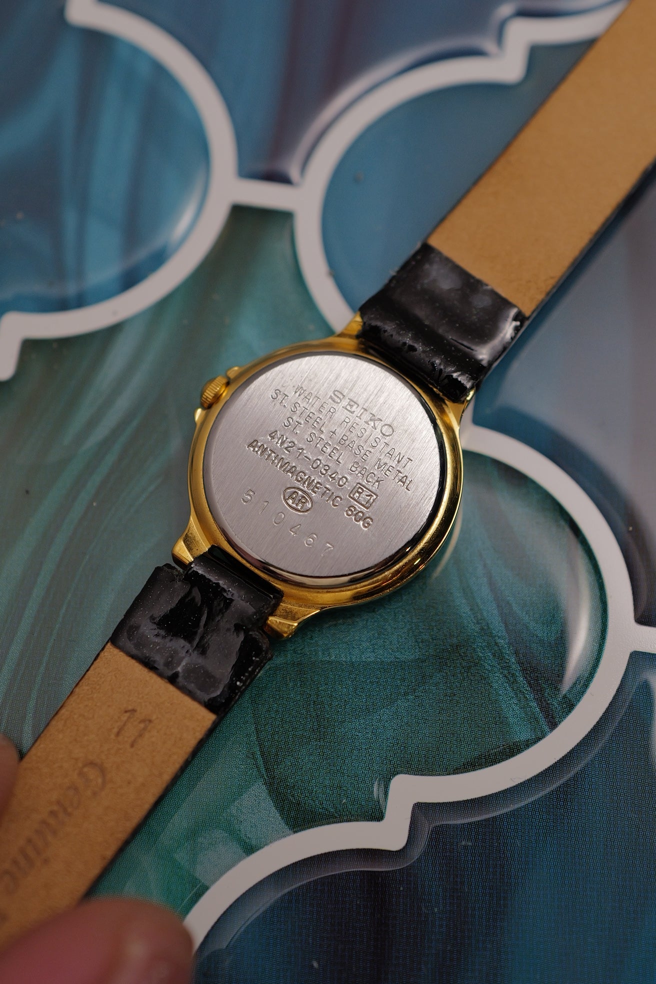 Ladies' Seiko Lucent Art Deco Case circa. 1995 Full box and papers 4N21-0340