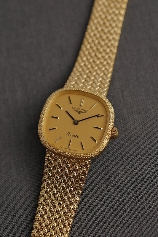 Longines integrated Bracelet Ladies Quartz with adjustable buckle