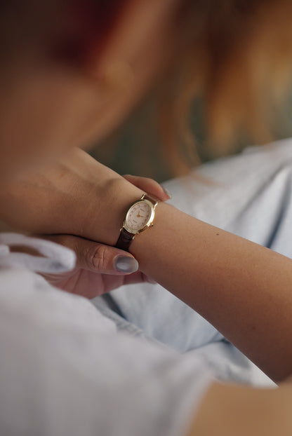 Seiko Ladies "Baignoire" Gold Circa. 1995