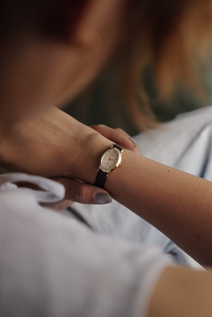 Seiko Exceline Mother of Pearl with beaded bezel Circa. 1992