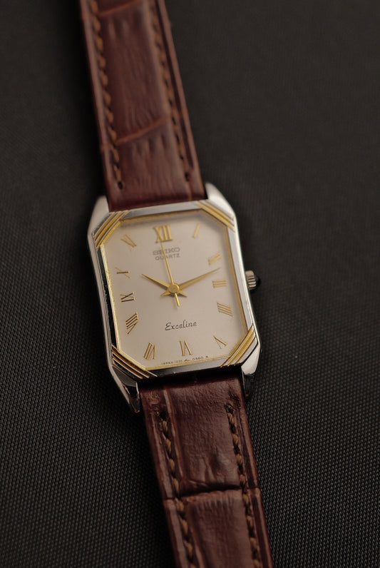 Seiko Exceline "Art-Deco case" Tank Circa. 1982