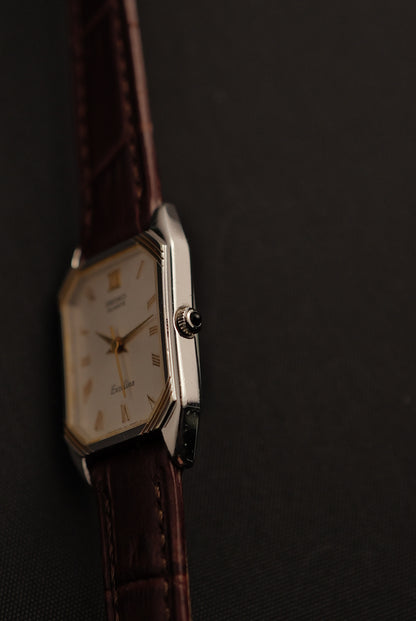 Seiko Exceline "Art-Deco case" Tank Circa. 1982