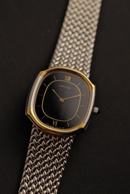 Credor Ladies Green Tiger eye Stone dial Circa. 1993