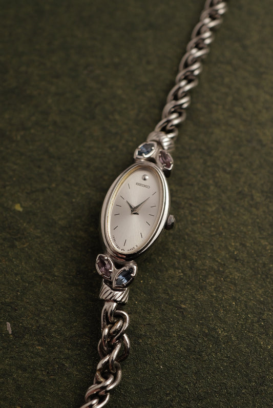 Seiko "silver Rosevine" Bracelet Circa. 1986