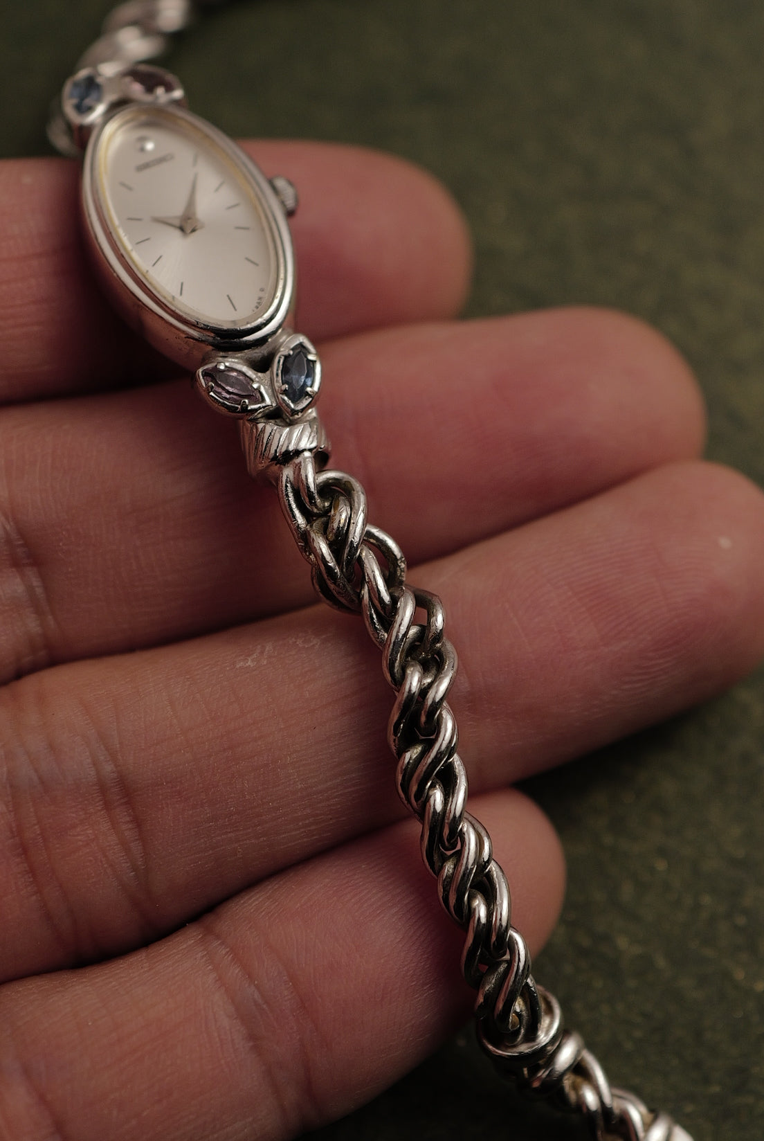 Seiko "silver Rosevine" Bracelet Circa. 1986