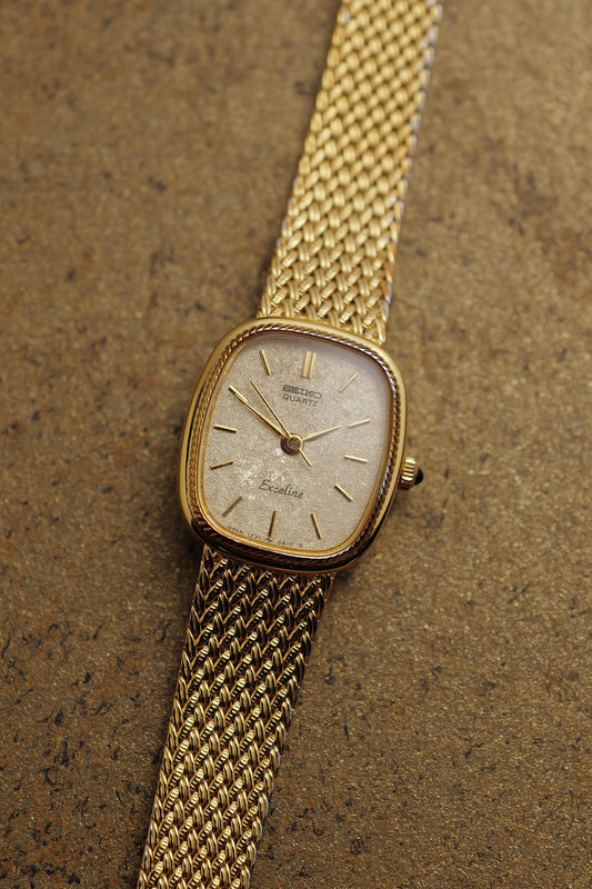 Seiko Exceline "Golden Wisp" Full Bracelet Circa. 1986