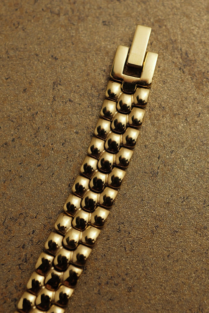 Seiko Exceline MOP Art Deco Diamond on Custom bracelet Circa.1996
