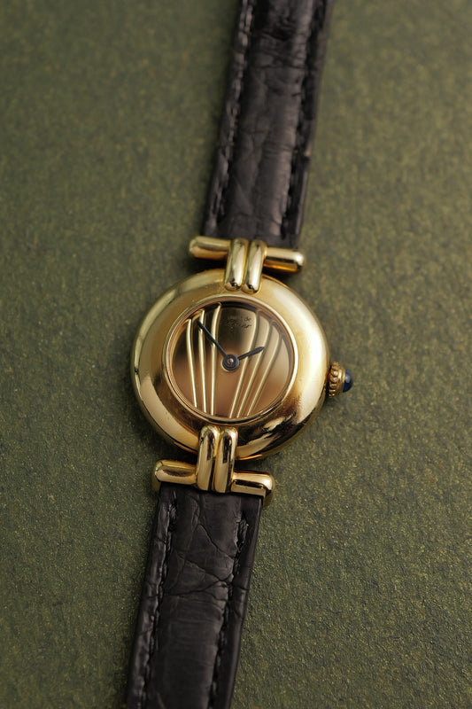 Cartier Colisee " Golden Sunset" Quartz Circa. 1980s with Box