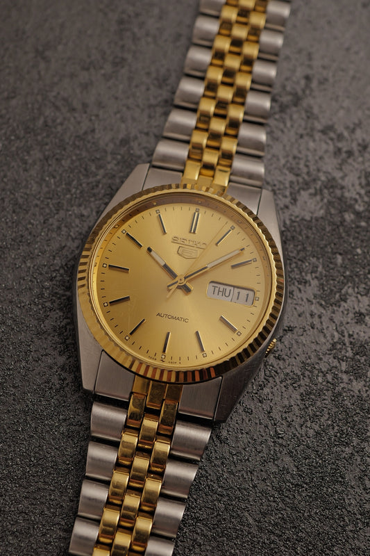 Seiko 5 "Datejust" in two tone 7s26-3110 Circa.2000