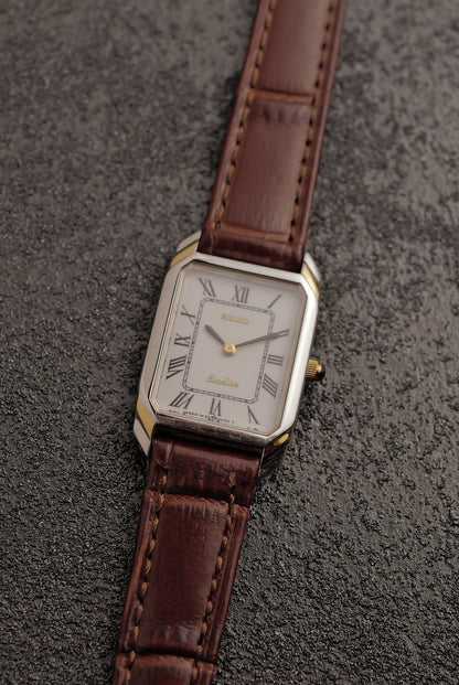 Seiko Exceline "Art-Deco case" Tank Circa. 1988