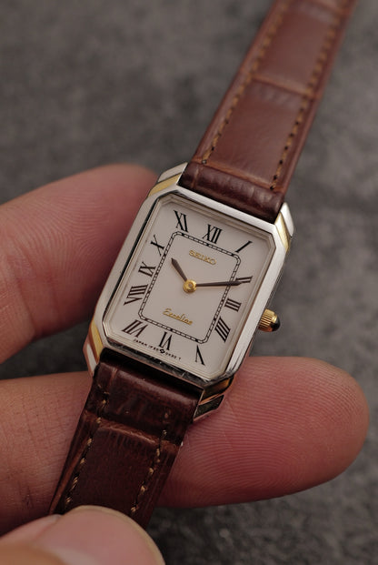 Seiko Exceline "Art-Deco case" Tank Circa. 1988