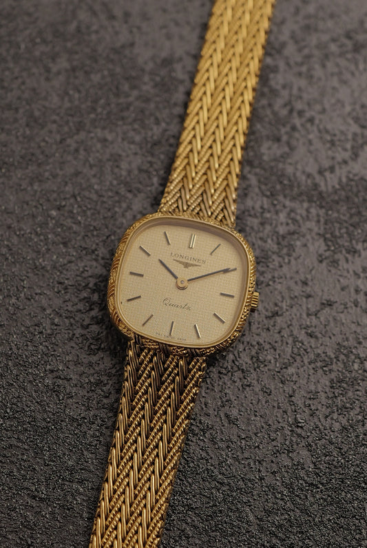 Ladies Longines " Chevron Weave' Circa. 1990