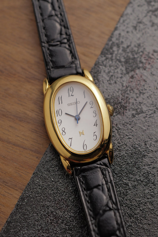 Seiko Ladies "Baignoire" Gold Circa. 1995