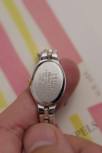 Seiko "Onyx mini oval" 2 tone Circa. 1981