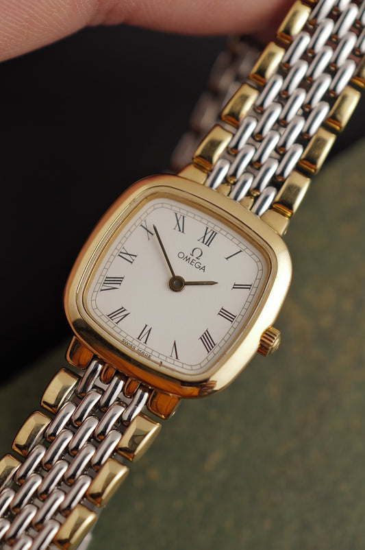 Omega De-ville "Roman Cushion" Quartz Circa. 1990