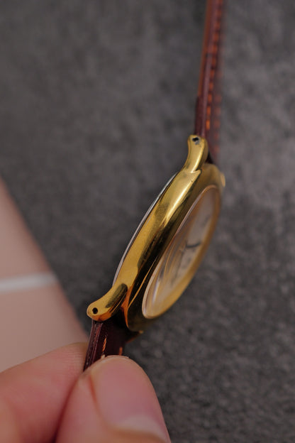 Seiko Ladies "Baignoire" Gold Circa. 1995