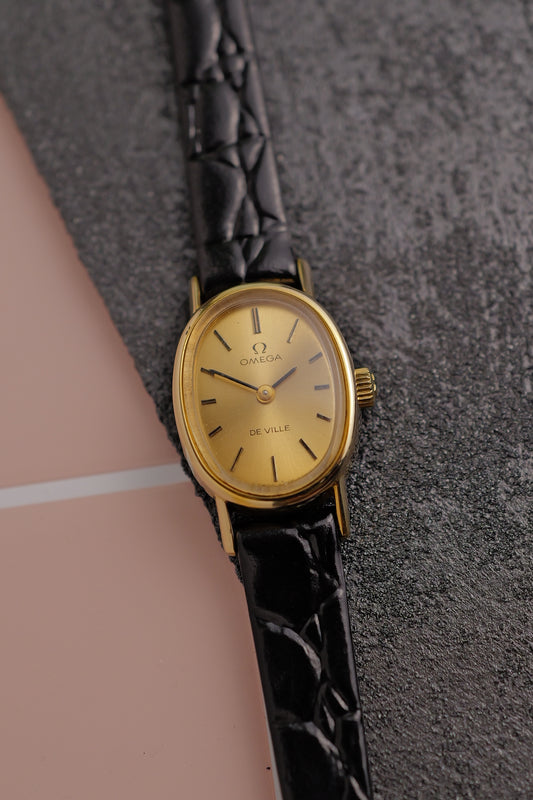Ladies' Omega Mini Ellipse De-ville ref 511.0553 with original buckle