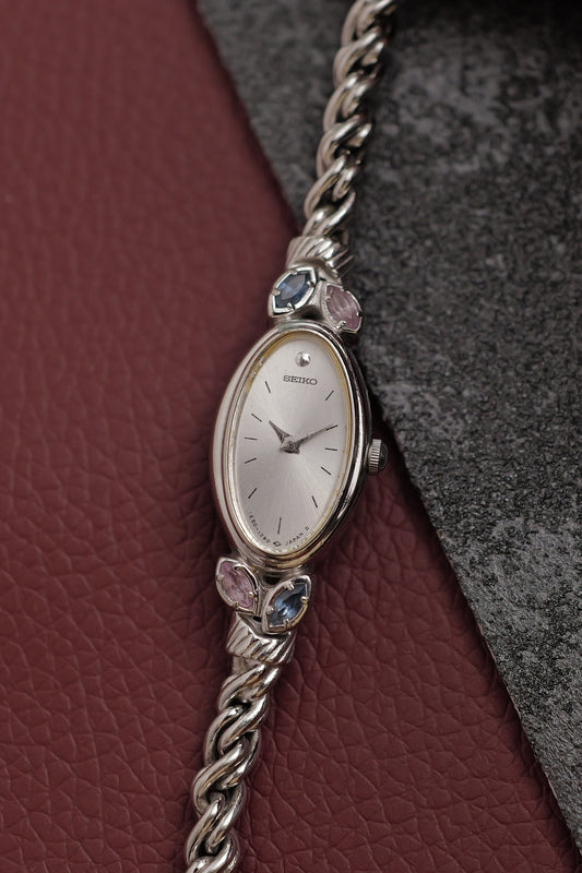 Seiko "silver Rosevine" Bracelet Circa. 1986