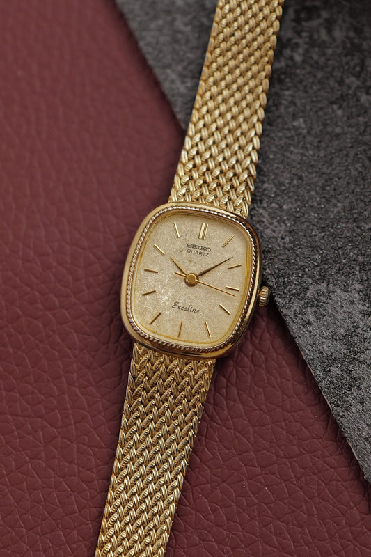 Seiko Exceline "Golden Wisp" Full Bracelet Circa. 1986