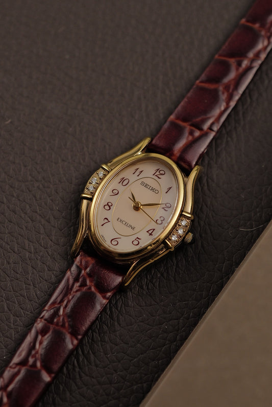 Seiko Exceline Mother of Pearl Diamonds Circa. 1992