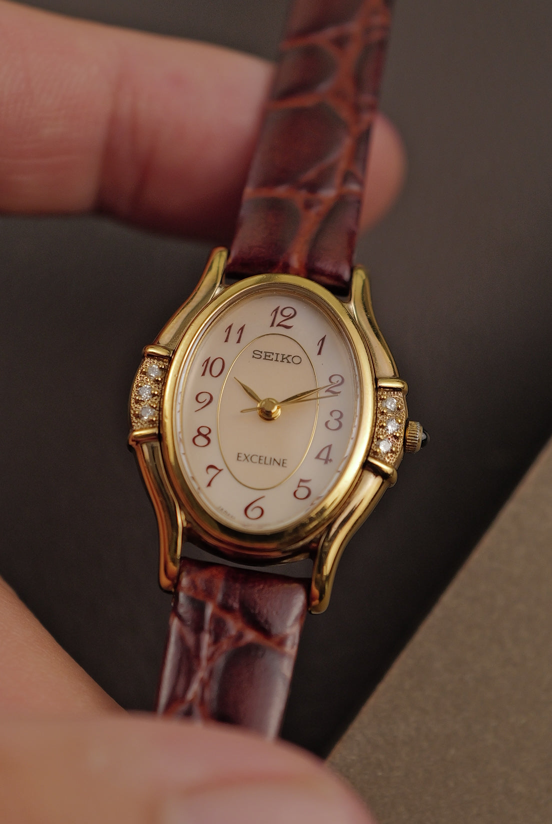 Seiko Exceline Mother of Pearl Diamonds Circa. 1992