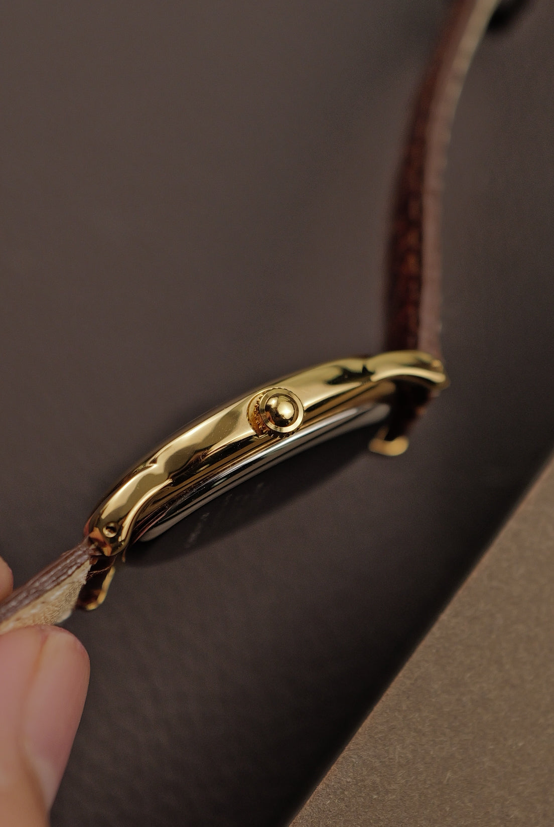 Seiko Ladies "Baignoire" Gold Circa. 1995