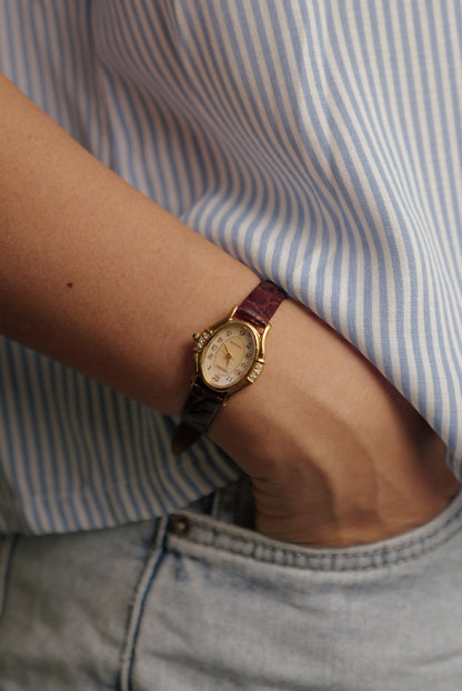 Seiko Exceline Mother of Pearl Diamonds Circa. 1992