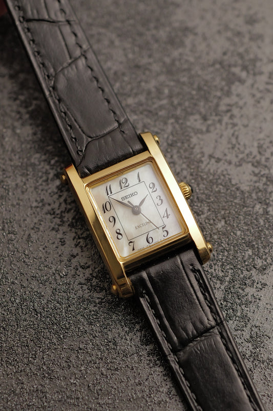 Seiko Exceline "Tank Normale" Mother of Pearl Circa. 1995
