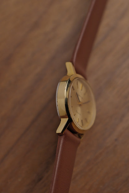 Omega Geneve oval "Linen" Manual winding w/ original buckle