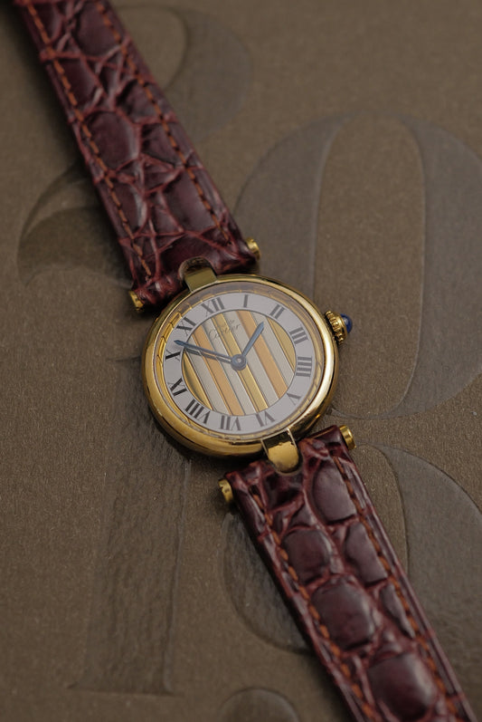 Cartier Vendome "Trio Art-Deco" Lacquer SM Quartz Full set