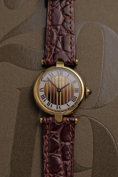 Cartier Vendome "Trio Art-Deco" Lacquer SM Quartz Full set