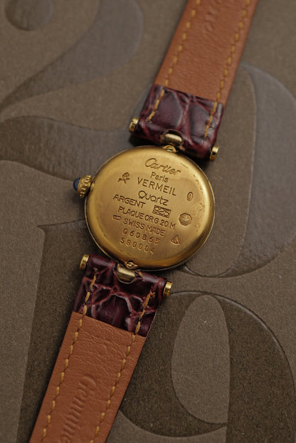 Cartier Vendome "Trio Art-Deco" Lacquer SM Quartz Full set