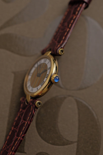 Cartier Vendome "Trio Art-Deco" Lacquer SM Quartz Full set