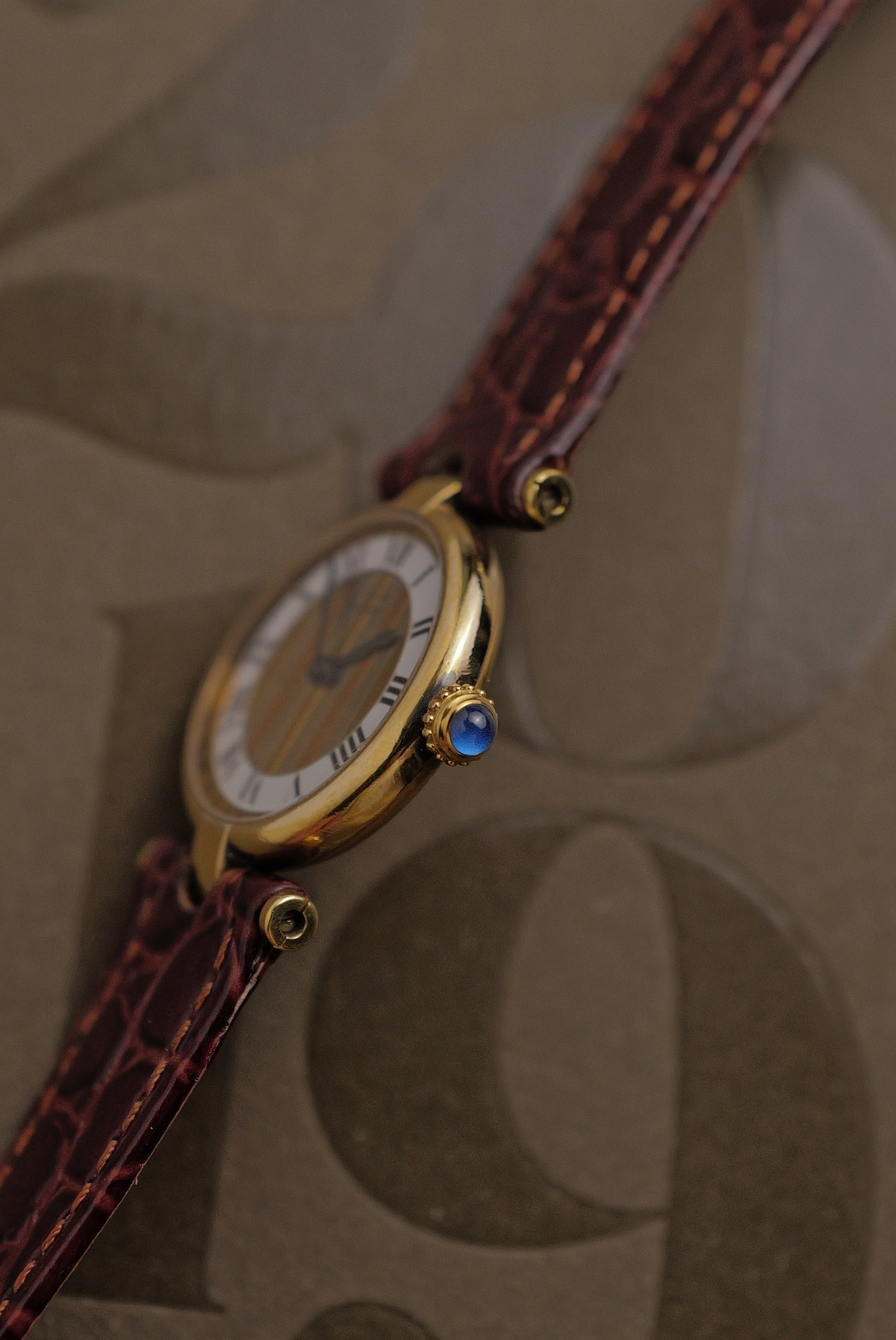 Cartier Vendome "Trio Art-Deco" Lacquer SM Quartz Full set