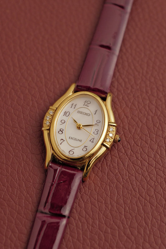 Seiko Exceline Mother of Pearl Diamonds Circa. 1992