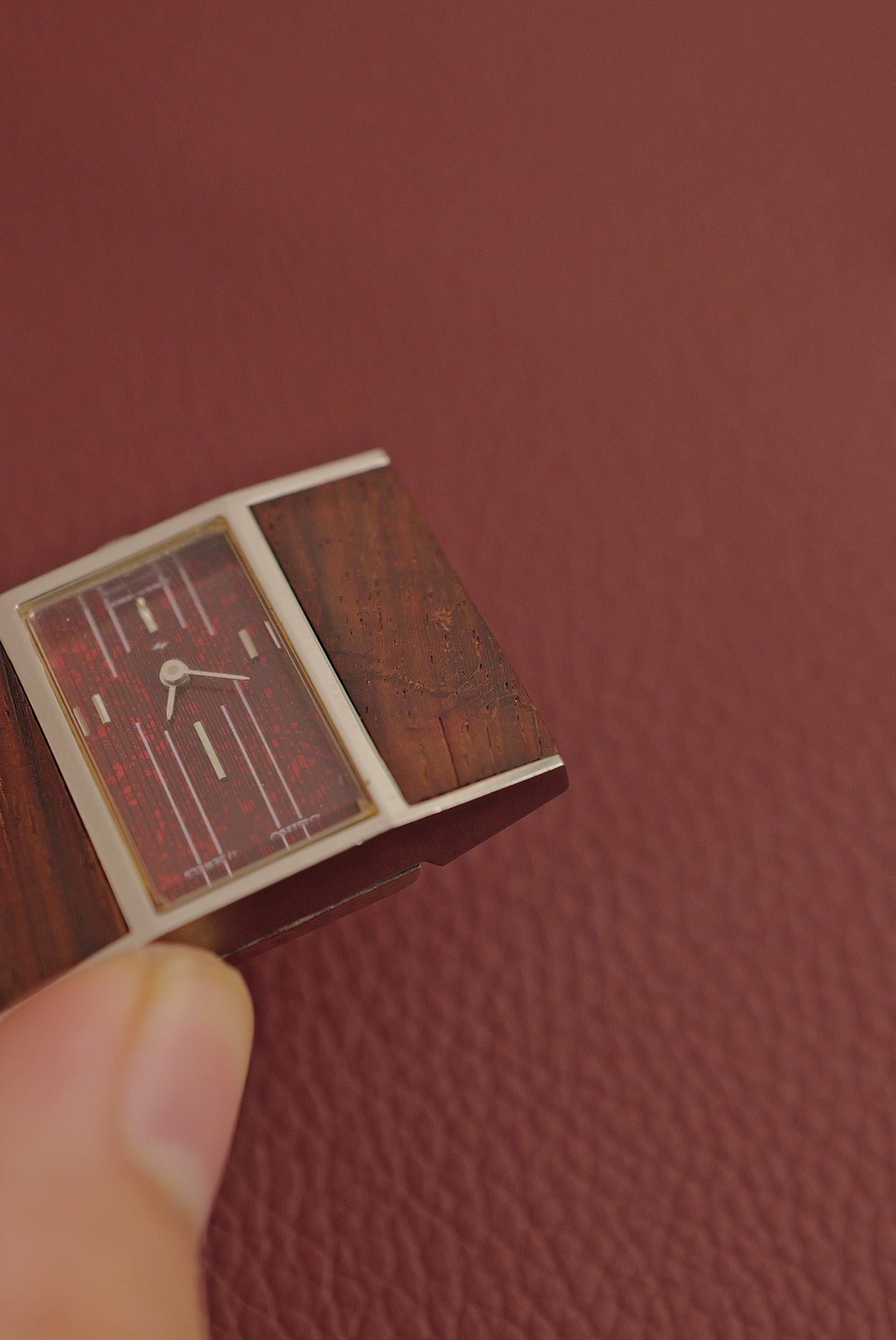 Seiko Pendant  "wood grain TV" Circa. 1973