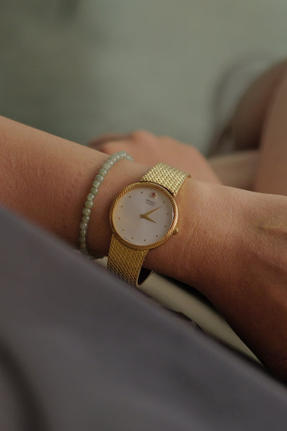 Seiko Quartz "Golden hour" integrated bracelet circa. 1984