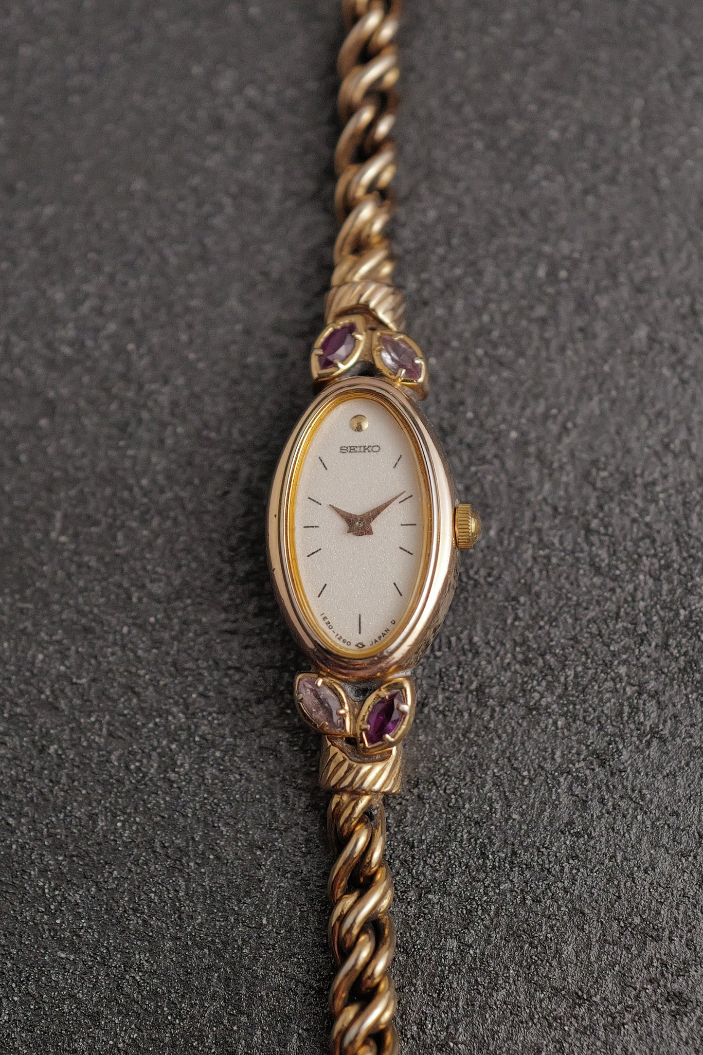 Seiko "Rosevine" in Rosegold Bracelet Circa. 1986 w/ original box