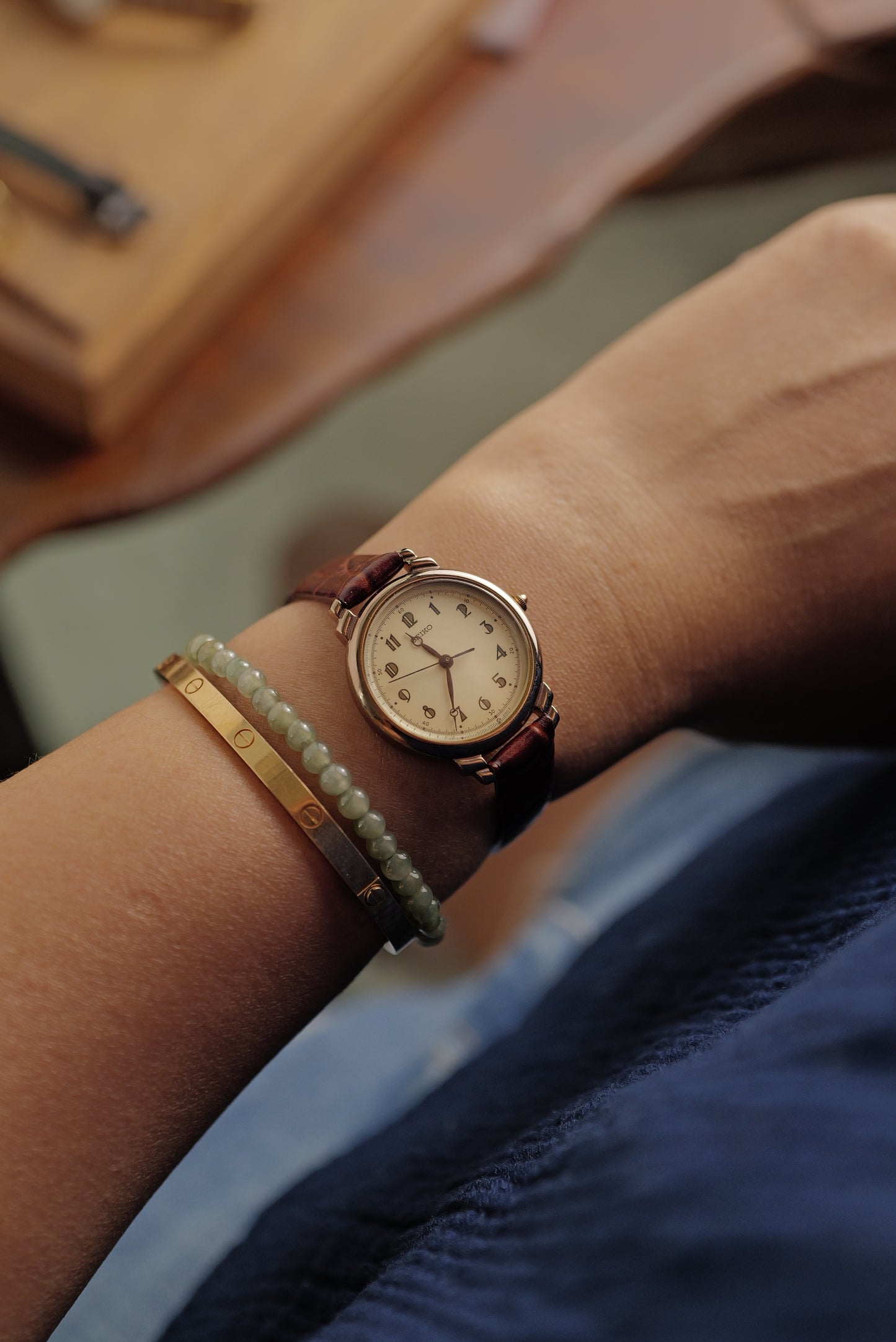 Seiko "Eggshell Art-deco" Circa. 1985